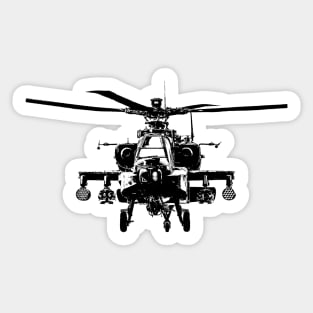 AH-64 Apache Helicopter Sticker